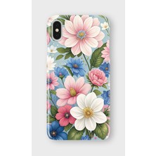 Karsu Design iPhone Xs Max Uyumlu Baskılı Şeffaf Telefon Kılıfı | Koleksiyon: Pastel Flower Patterns