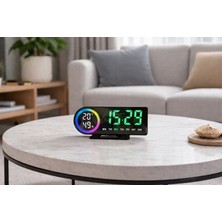 Volkano Spectra Saat Alarm Erteleme Sıcaklık Nem Neon LED