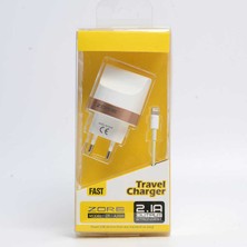 More TR ​zore Tiger 2000 Mah 2 In 1 Lightning Ev Şarj Seti - Beyaz