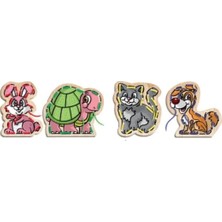 Kalpe Ahşap Ip Geçirme Evcil Hayvanlar