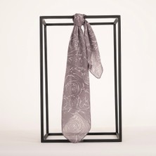 Piramit Naturel Eşarp | Gül Dokusu