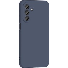Caseart Samsung Galaxy A57 ile Uyumlu Kapak Kamera Korumalı Içi Kadife Lansman Silikon Kılıf - Petrol Mavisi