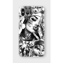 Karsu Design iPhone X/xs Uyumlu Baskılı Şeffaf Telefon Kılıfı | Koleksiyon: Drip Art