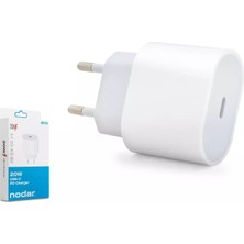 Nodar ND1011 Apple iPhone Uyumlu 20W Pd Type-C Hızlı Şarj Adaptörü