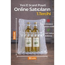 Askur 33X30 cm 100 Adet Havalı Kargo Poşeti Airbag/airbed/airpack/airpak Ambalaj