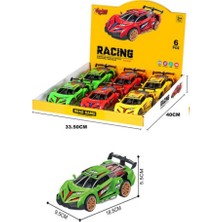 D500-04 - Sürtmeli Sesli Işıklı Spor Araba 6 (Lisinya)