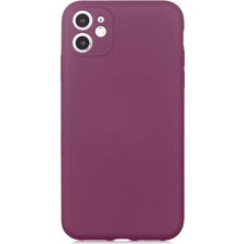 More TR iPhone 11 Kılıf Mtr Mara Kapak-Mürdüm