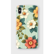 Karsu Design iPhone Xs Max Uyumlu Baskılı Şeffaf Telefon Kılıfı | Koleksiyon: Vintage Floral