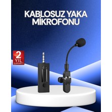 Bucuks Mey Ithalat® 360° Kablosuz Yaka Mikrofonu – Gürültü Engelleme, 60M Menzil, Type-C Şarjlı