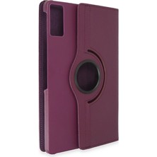 Pad 6 Kılıf 360 Tablet Deri Kılıf - Mürdüm