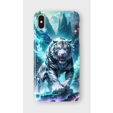 Karsu Design iPhone Xs Max Uyumlu Baskılı Şeffaf Telefon Kılıfı | Koleksiyon: Tiger Energy