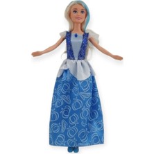 Prenses Bebek 30 cm - 66774 - 6 - Mavi (Lisinya)