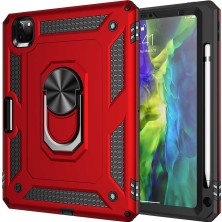 More TR iPad Pro 11 2022 M2. Nesil Uyumlu Uyumlu Mtr Tablet Vega Kapak-Kırmızı