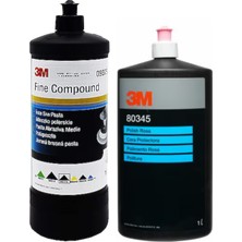 3m 09375 Ince Pasta 1 Lt + 80345 Parlatıcı Cila 1 Lt Seti