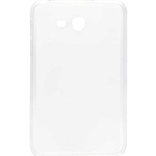 More TR Galaxy Tab 3 Lite 7.0 T110 Kılıf  Uyumlu Mtr Tablet Süper Silikon Kapak-Beyaz