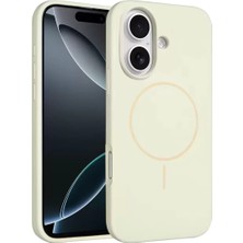 SHC4200 Iphone 16 Kılıf Jully Magsafe Kapak - Bej