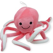Peluş Sevimli Ahtapot 30 cm - Pembe (Lisinya)