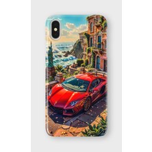 Karsu Design iPhone X/xs Uyumlu Baskılı Şeffaf Telefon Kılıfı | Koleksiyon: Automobile Life Style