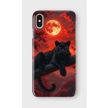 Karsu Design iPhone Xs Max Uyumlu Baskılı Şeffaf Telefon Kılıfı | Koleksiyon: Minimal Black Panther