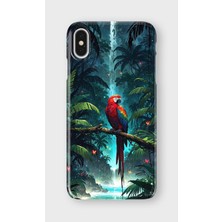 Karsu Design iPhone Xs Max Uyumlu Baskılı Şeffaf Telefon Kılıfı | Koleksiyon: Jungle Wildlife