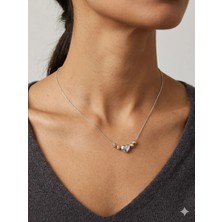 Stainless Steel 316L Çelik Kararmaz Kalp Detaylı Gümüş Kolye