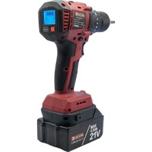 Daflong DFL13 21V 4.0AH Çift Akülü Darbeli Matkap 13MM - Dijital Ekranlı Aksesuarsız