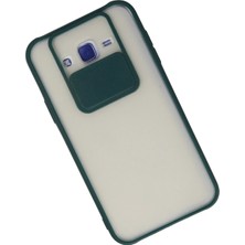 İlk El Grup Ieg™  Samsung Galaxy J7 Kılıf Palm Buzlu Kamera Sürgülü Silikon - Yeşil