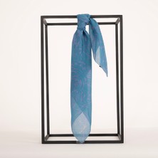 Piramit Naturel Eşarp | Gül Dokusu