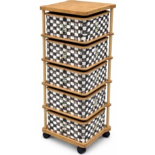 Arbor 5 Katlı Ahşap Sebzelik – Şık, Dayanıklı ve Kullanışlı