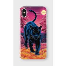 Karsu Design iPhone X/xs Uyumlu Baskılı Şeffaf Telefon Kılıfı | Koleksiyon: Minimal Black Panther
