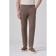 Morven  Erkek Bej Pamuk Trend Dynamic Fit Chino Pantolon