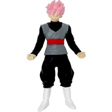 Sunman Monster Flex Dragon Ball Stretch Figür 15 cm 93722 Super Saiyan Rose Goku Black