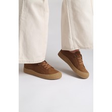 Benetton Pierre Cardin Luna Hakiki Deri Taba Slip-On Kadın Ayakkabı