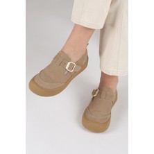 Benetton Pierre Cardin Luna Hakiki Deri Vizon Slip-On Tokalı Kadın Ayakkabı