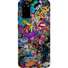 Karsu Design Samsung Galaxy S20 Fe Uyumlu Baskılı Şeffaf Telefon Kılıfı | Koleksiyon: Grafitti Street Art