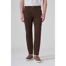 Morven  Erkek Kahve Pamuk Trend Dynamic Fit Chino Pantolon