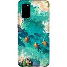 Karsu Design Samsung Galaxy S20 Fe Uyumlu Baskılı Şeffaf Telefon Kılıfı | Koleksiyon: Minimalist Style 3