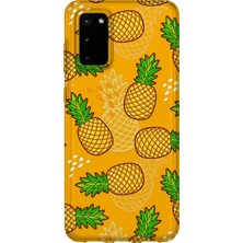 Karsu Design Samsung Galaxy S20 Fe Uyumlu Baskılı Şeffaf Telefon Kılıfı | Koleksiyon: Fruits And Vegetables
