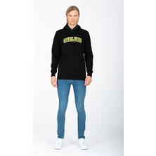 Dynamo Erkek Siyah Kapüşonlu Kanguru Cepli Içi Şardonlu  Pamuklu Sweatshirt 6756