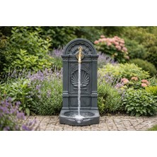 Balyaman Istiridye Model Antrasit Bahçe Çeşmesi Osmanlı Musluk Hediyeli