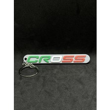 Goka 3D Craft Fiat Egea Cross Anahtarlık | Italyan Bayraklı | Çift Yönlü Özel Tasarım