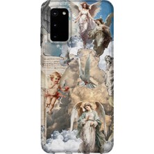 Karsu Design Samsung Galaxy S20 Uyumlu Baskılı Şeffaf Telefon Kılıfı | Koleksiyon: Angel And Spiritual