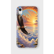 Karsu Design iPhone Xr Uyumlu Baskılı Şeffaf Telefon Kılıfı | Koleksiyon: Freedom Eagle