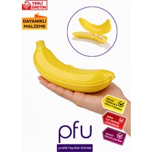 PFU Pratik Faydalı Ürünler Muz Saklama Kabı | Muz Şekilli Saklama Kabı | Muz Koruyucu Kap - 500 ml