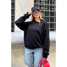 la & vetta Yumuşak Dokulu Yan Fermuarlı Sweatshirt