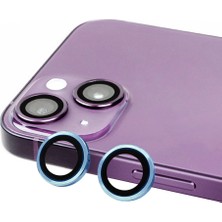 iPhone 15 Plus Uyumlu Tgco Cl-07 Kamera Lens Koruyucu-Mavi