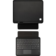 More TR Galaxy Tab A 8.0 (2019)  Uyumlu Mtr Border Keyboard Bluetooh Bağlantılı Standlı Klavyeli Tablet Kılıf