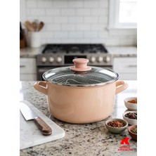 Köklü Züccaciye Emaye Kızartma Tenceresi