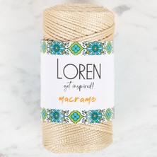 Hobibahçem Loren Macrame Bej El Örgü Ipi - Rm 036 - 34326