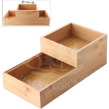 Balsa Bambu Organizer  2'li 33X16X12 - 15X15X6 cm